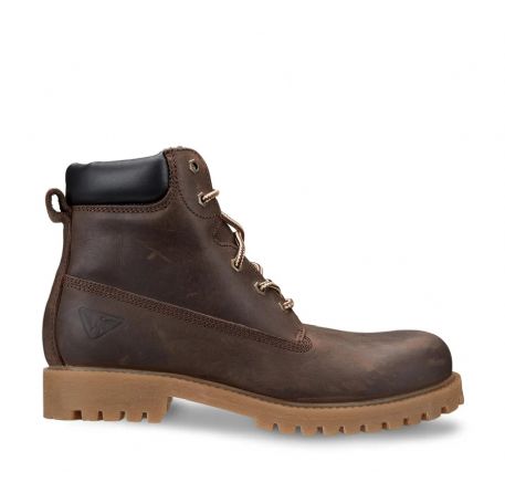 SCARPONCINI DOCKSTEPS UOMO LEATHER BROWN DSE106033