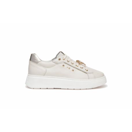 SNEAKERS NEROGIARDINI DONNA PELLE OSSO E409975D/713