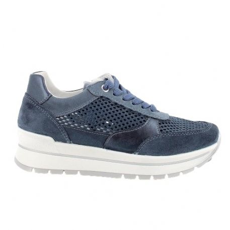 SNEAKERS IGI&CO DONNA SCAMOSCIATO TESSUTO JEANS BLU 5662244