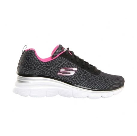 SNEAKERS SKECHERS DONNA FASHION FIT-BOLD BOU 12719 BKHP