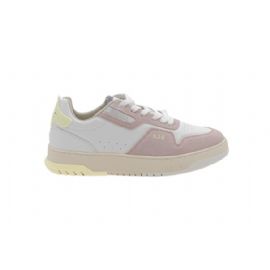 SNEAKERS BLAUER DONNA LEATHER WHITE/ROSE S4ADEL01/LES-PIN/YEL