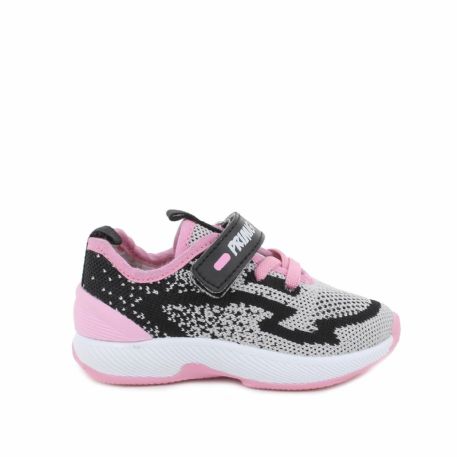 SNEAKERS BAMBINA PRIMI PASSI  T.MAGLIA LUREX  PERLA-NERO 5944000