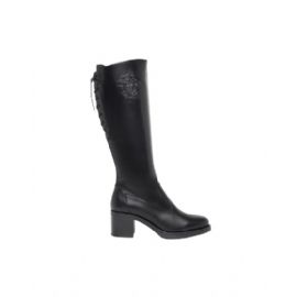 STIVALI NEROGIARDINI DONNA IN PELLE GUANTO NERO TR SPADA TACCO 6,5CM  I411810D/100