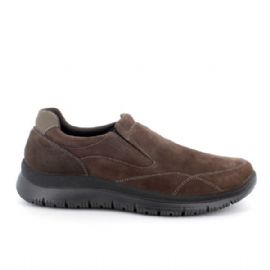 SLIP-ON ENVAL SOFT UOMO IN PELLE CAFFE' 6722411