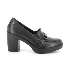 MOCASSINO ENVAL SOFT DONNA IN PELLE NERO TACCO 8,3CM 6759500