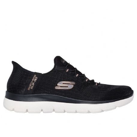 SNEAKERS SKECHERS DONNA SLIP-INS SUMMITS CLASSI NIGHT 150128 BKGD