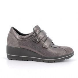 SNEAKERS ENVAL SOFT DONNA GRIGIO LAMINATO ZEPPA 4,7CM 6764811