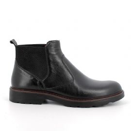 STIVALETTO IGI&CO UOMO IN PELLE NERO CHELSEA 6610100