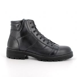 STIVALETTO IGI&CO UOMO IN PELLE NERO LACCI 6612200