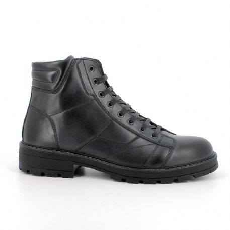 STIVALETTO IGI&CO UOMO IN PELLE NERO LACCI 6612200