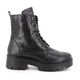 ANFIBI IGI&CO DONNA IN PELLE NERO CON TACCO 5CM 6665600