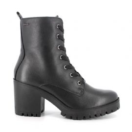 ANFIBI IGI&CO DONNA IN PELLE NERO CON TACCO 8CM 6667000