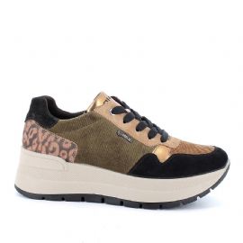 SNEAKERS CON ZEPPA IGI&CO DONNA NERO/MARRONE 6675600