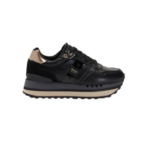 SNEAKERS BLAUER DONNA EPPS01 WOMAN LEATHER F4EPPS01/LEP/BLK