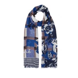 FOULARD LIU JO ECS STOLA CECK FLOREALE BLU 70X180CM 2F4104 T0300 63921