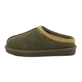 SLIPERS GARDINI SPIRIT DONNA JESSICA COLOR VERDE OLIVA IN PELLE SCAMOSCIATA GS476OLIVE